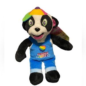 Vintage Lisa Frank Panda Painter Stuffed Animal